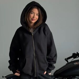 COZY GHOST Unisex Black Anxiety Hoodie